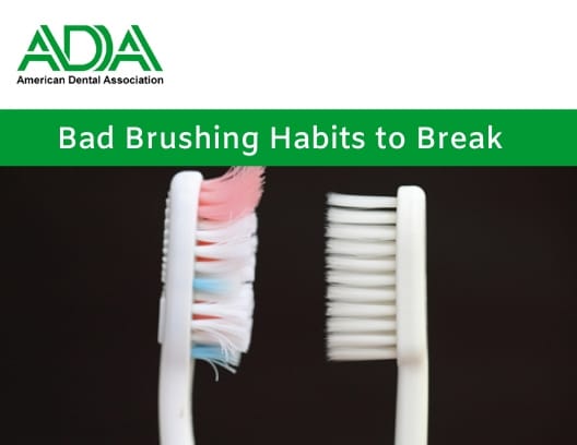 Bad Brush Habits with image of toothbrush